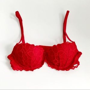 PINK Victoria’s Secret Red Date Push Up Bra